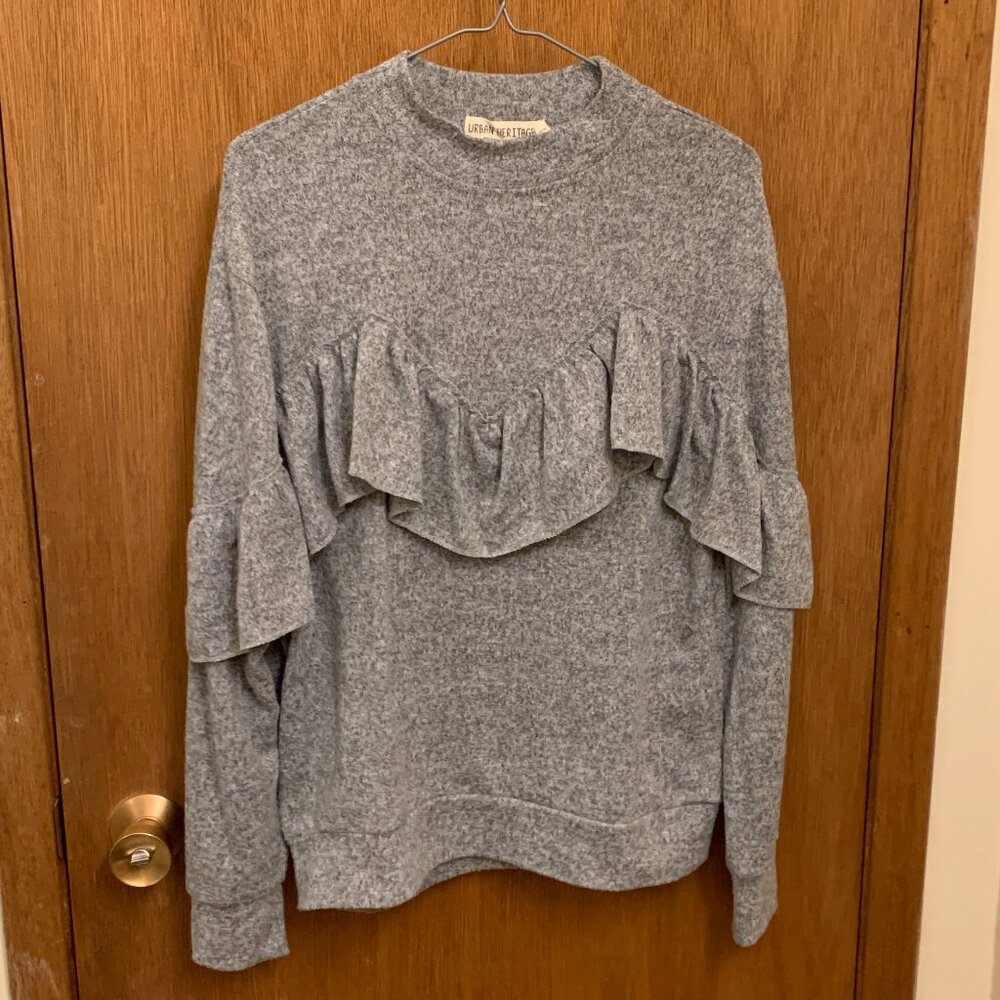 NEW - Urban Heritage Gray Crewneck Sweater - Size Medium